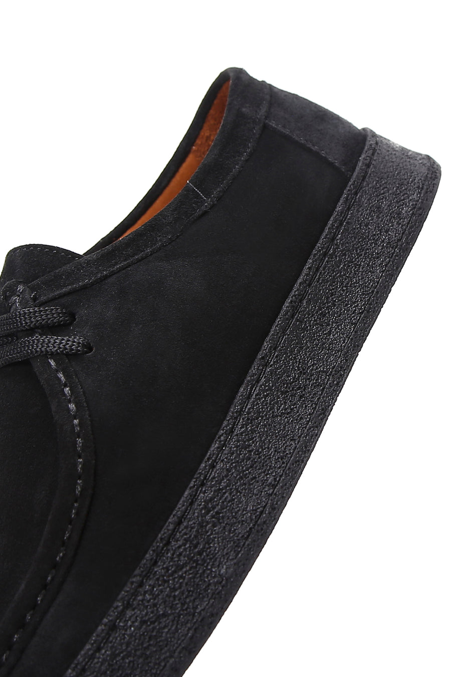 Men's Black Lace-Up Suede Leather Casual Shoes