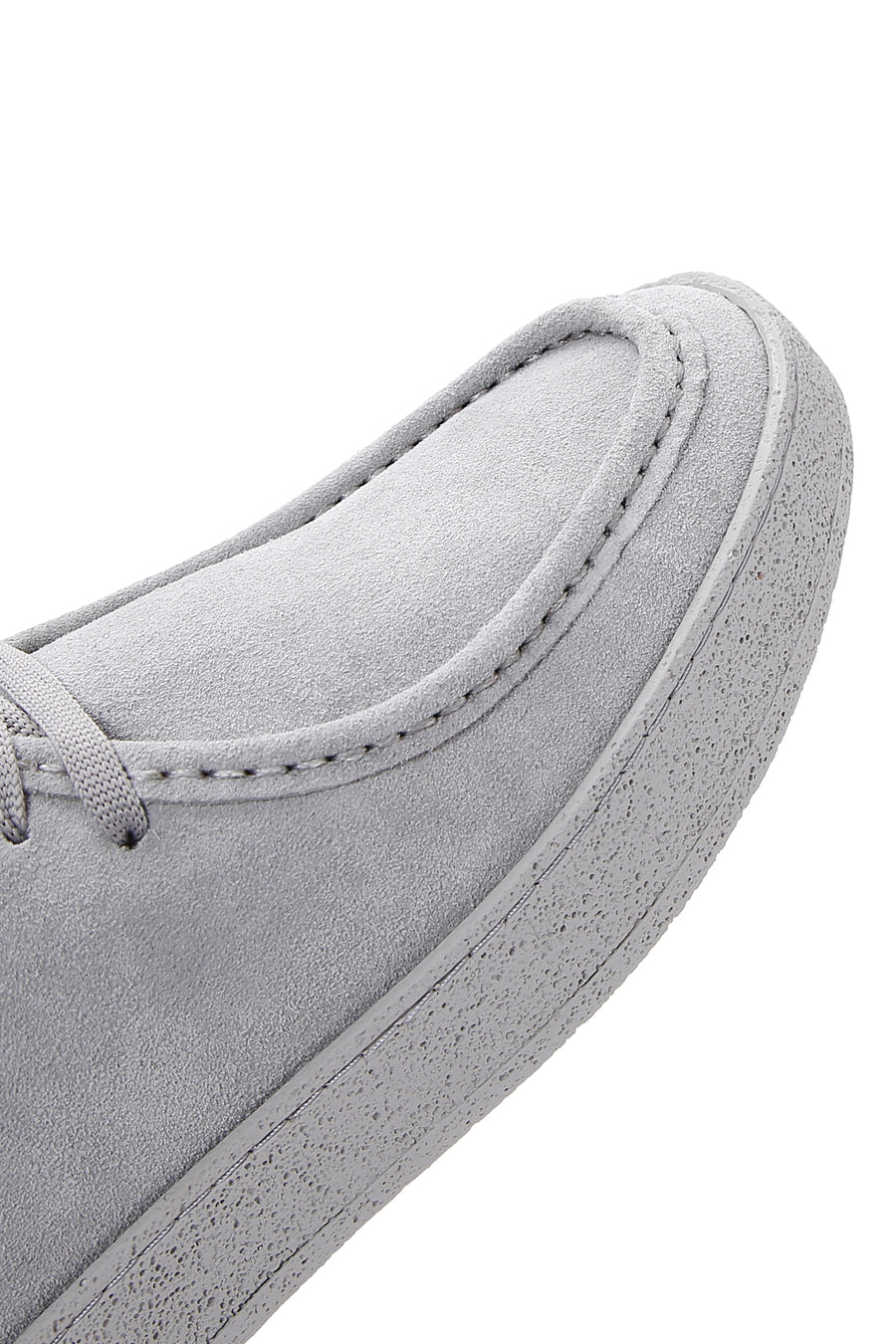 Men's Gray Lace-up Suede Leather Casual Shoes