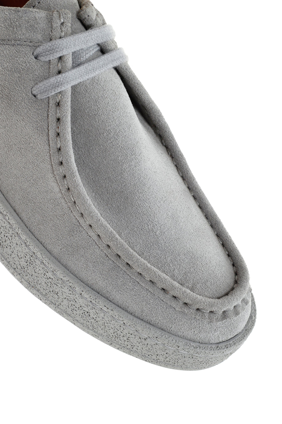 Men's Gray Lace-up Suede Leather Casual Shoes