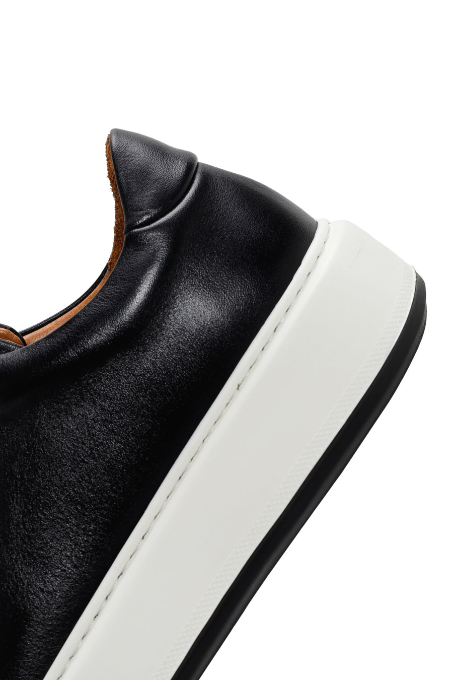 Erkek Siyah Kalın Tabanlı Bağcıklı Süet Deri Sneaker
