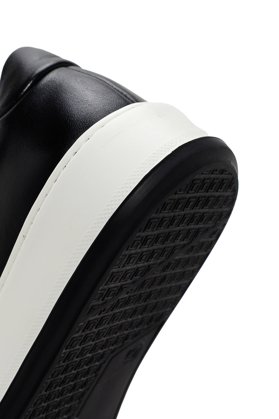 Erkek Siyah Kalın Tabanlı Bağcıklı Süet Deri Sneaker