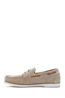 Men's Beige Suede Leather Casual Shoes | Derimod