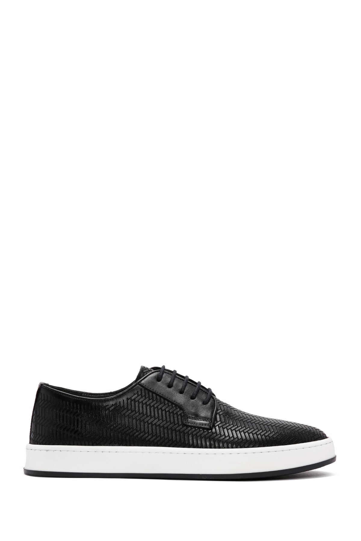 Men's Black Lace-up Leather Casual Shoes 24SFD631126 | Derimod