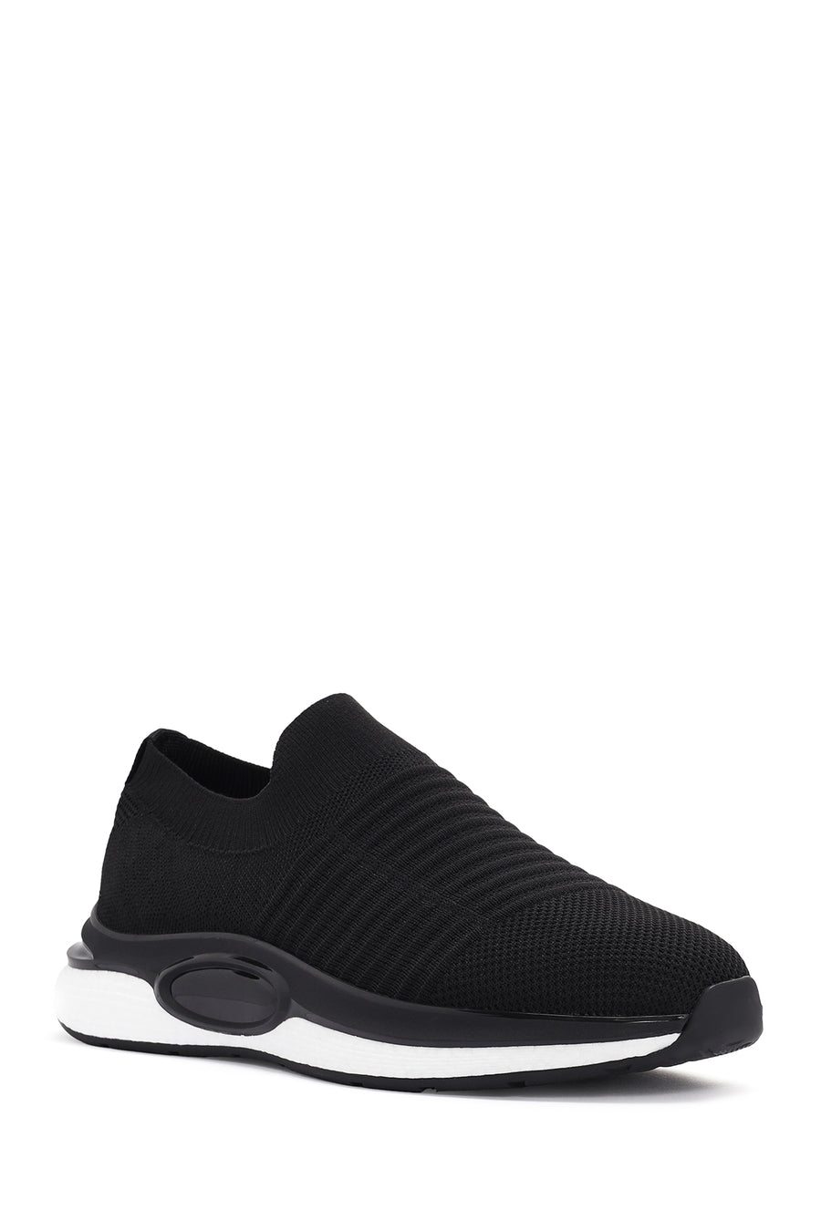 Derimod Zero Men's Black Thick Soled Fabric Sneaker