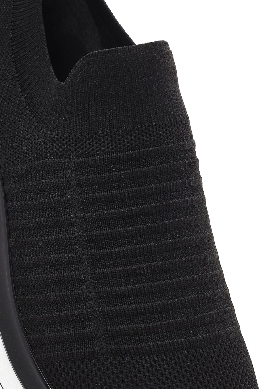 Derimod Zero Men's Black Thick Soled Fabric Sneaker