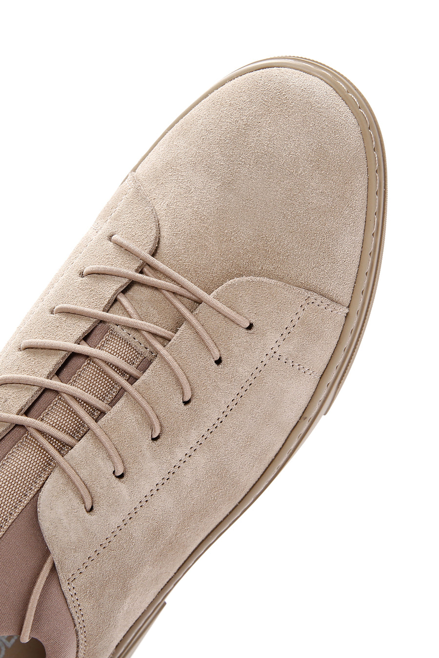Derimod Fly Erkek Bej Bağcıklı Süet Deri Sneaker