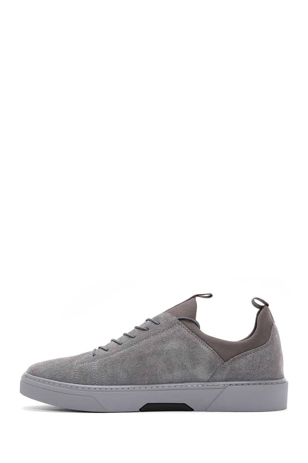 Derimod Fly Erkek Gri Bağcıklı Süet Deri Sneaker