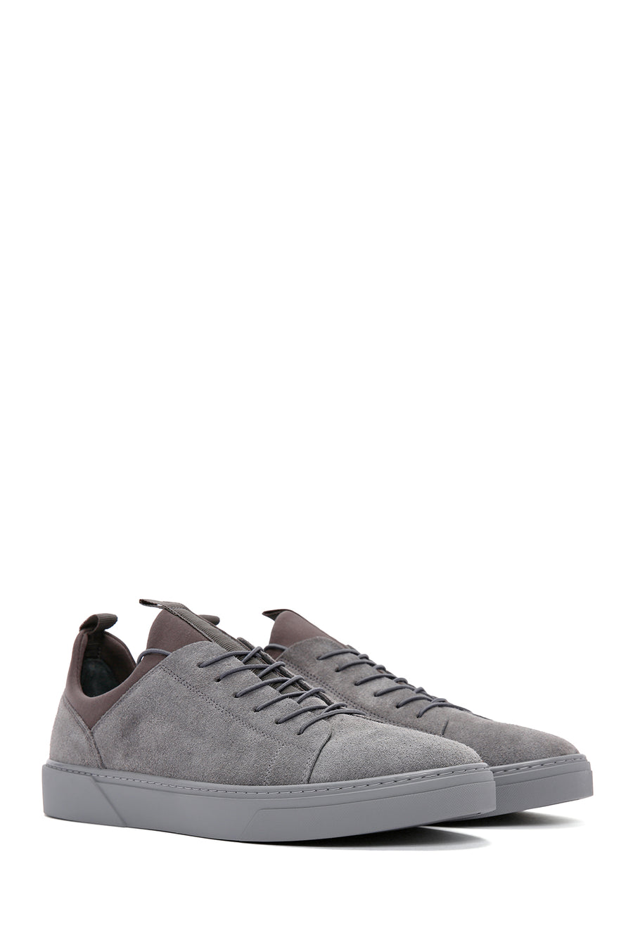 Derimod Fly Erkek Gri Bağcıklı Süet Deri Sneaker
