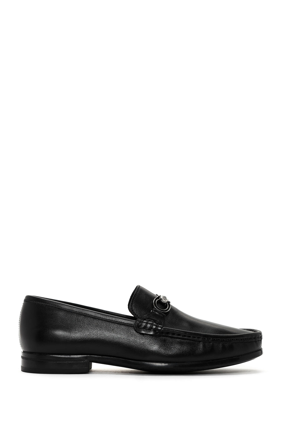 Men's Black Leather Casual Loafer 24SFD631518 | Derimod