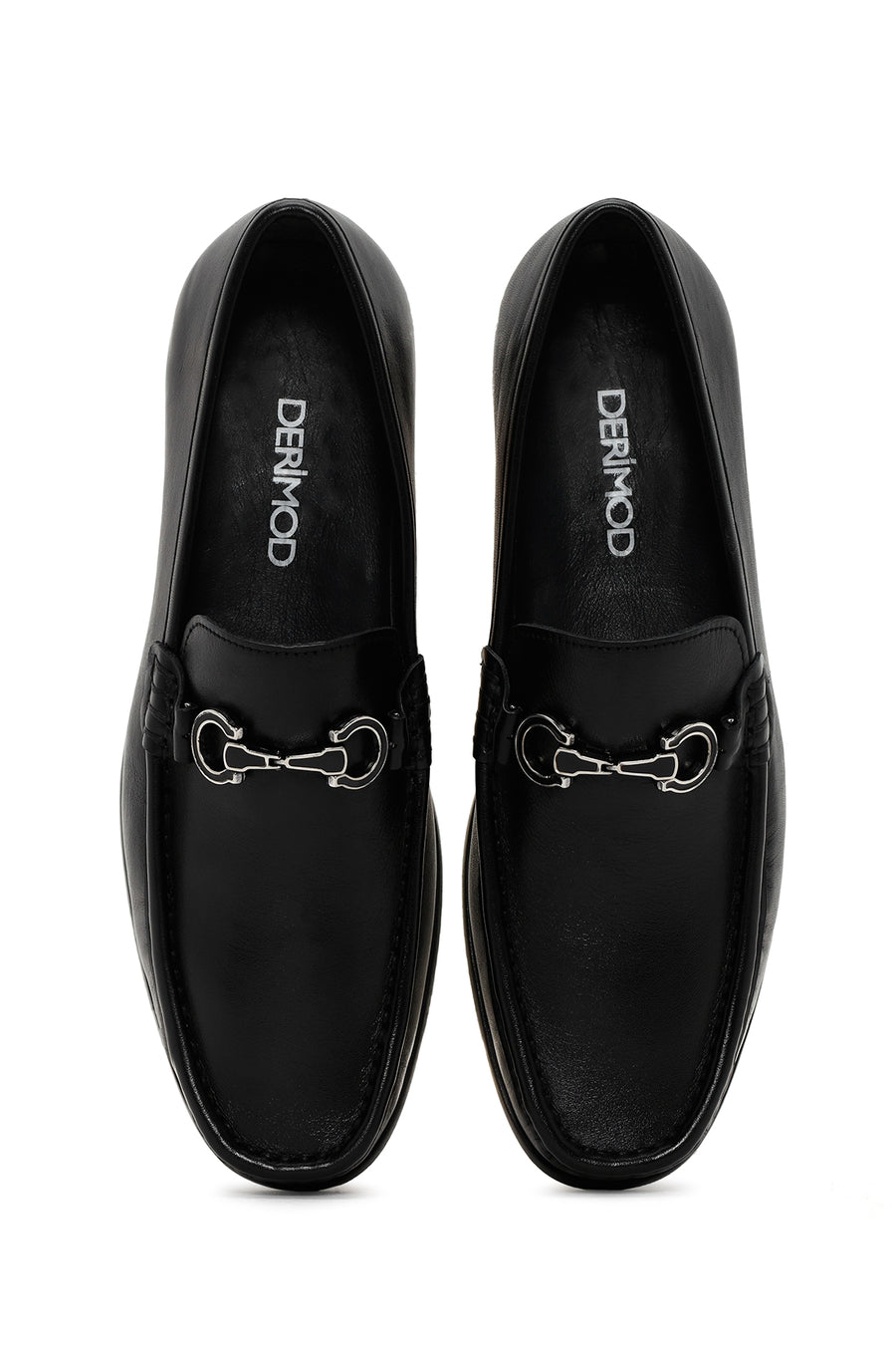 Men's Black Leather Casual Loafer