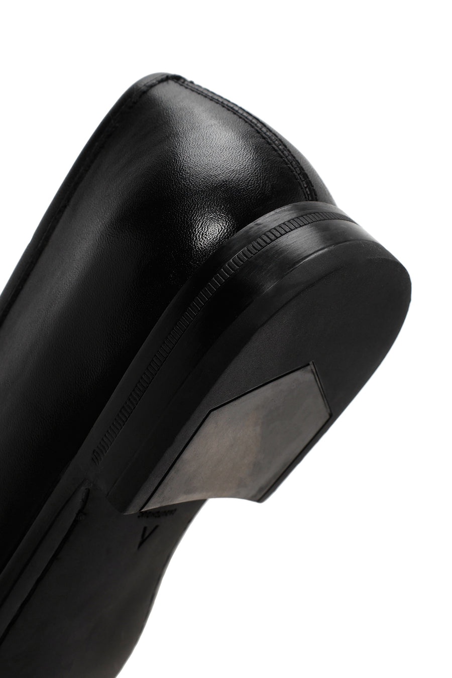 Men's Black Leather Casual Loafer