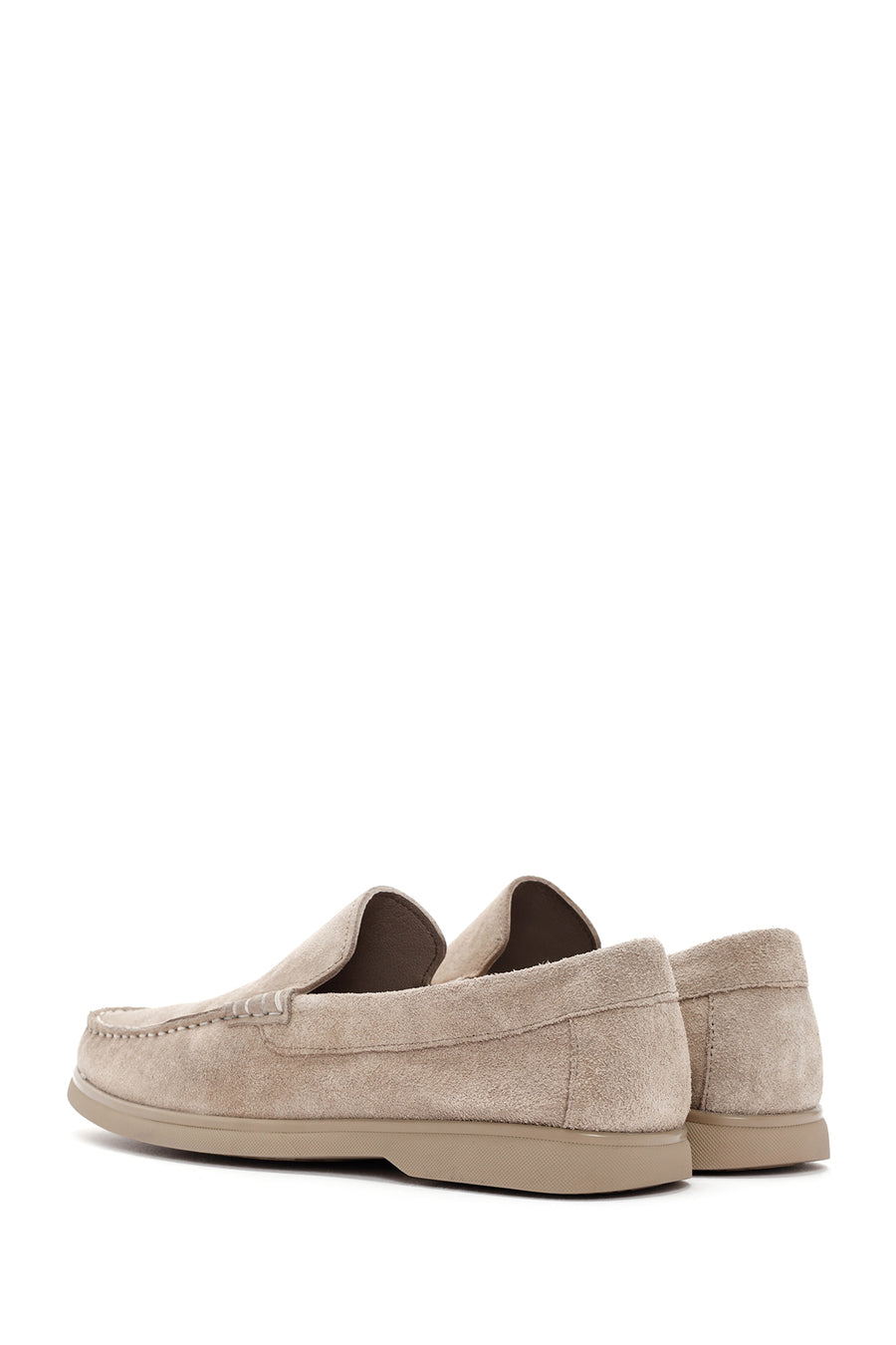 Derimod Fly Men's Beige Suede Leather Loafer