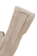 Derimod Fly Erkek Bej Süet Deri Loafer | Derimod