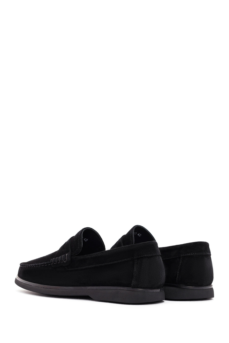 Derimod Fly Erkek Siyah Süet Deri Casual Loafer