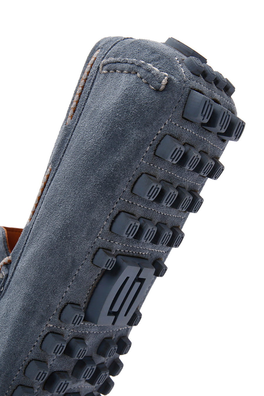 Erkek Mavi Süet Deri Casual Loafer