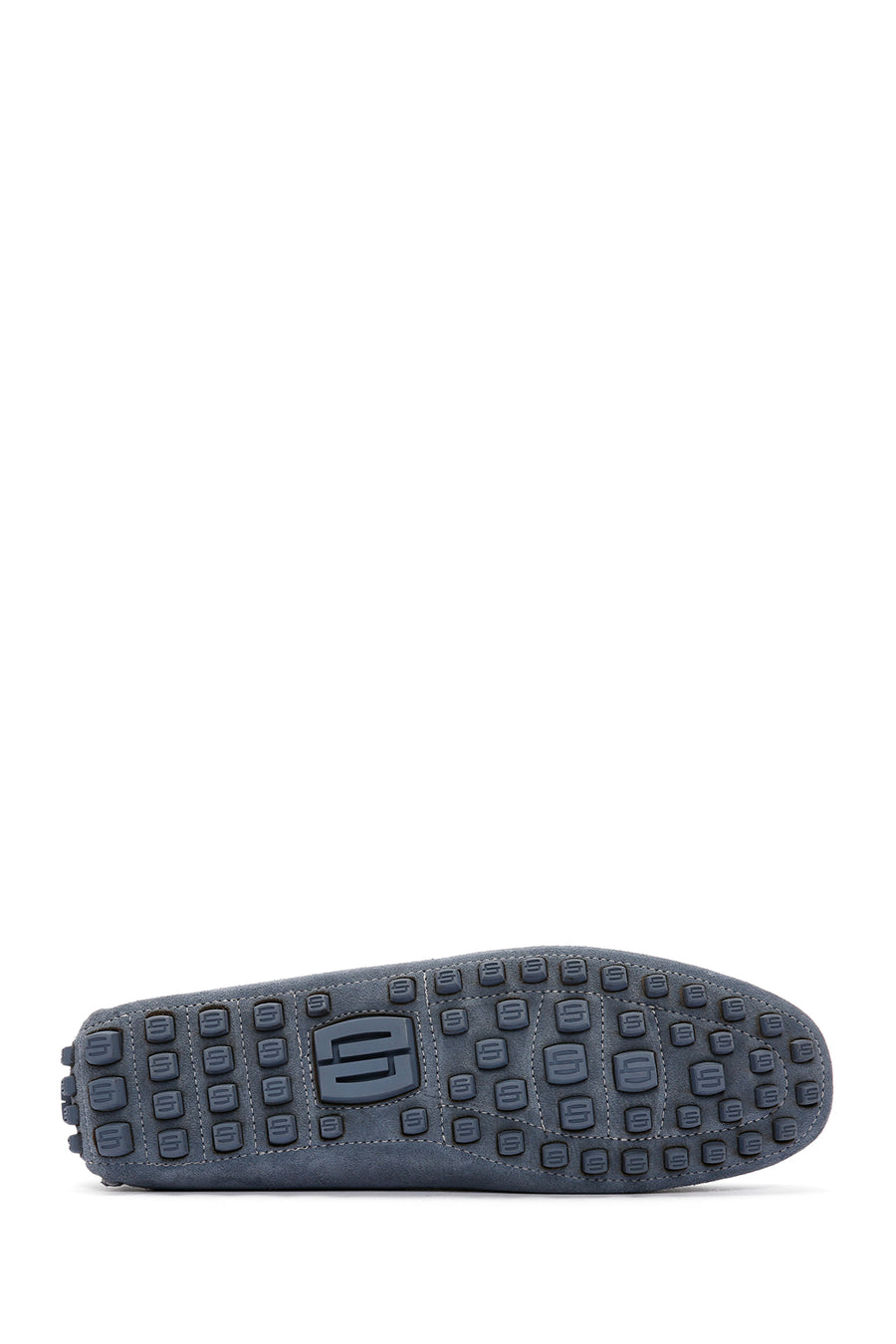 Erkek Mavi Süet Deri Casual Loafer