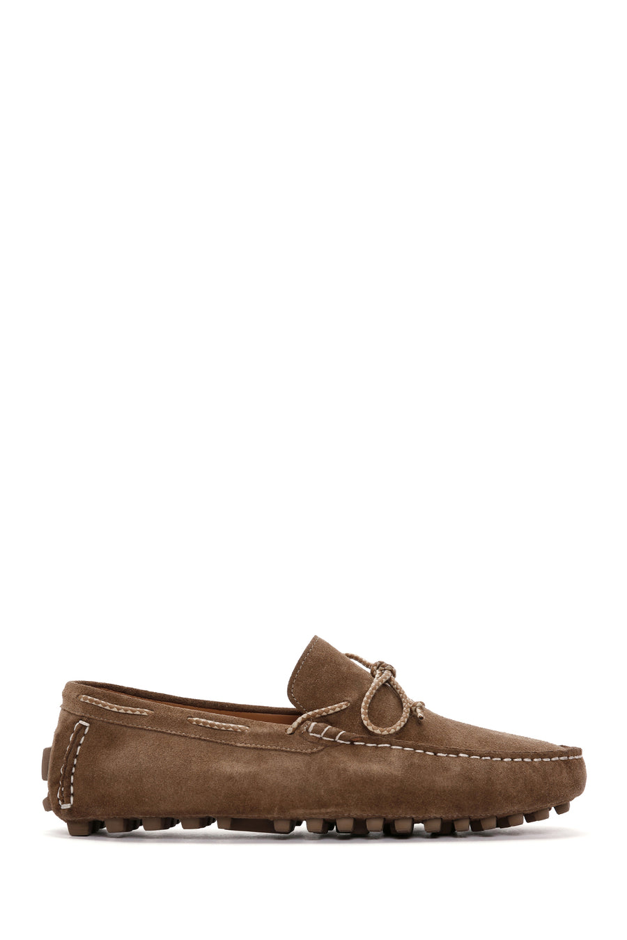 Erkek Vizon Süet Deri Casual Loafer