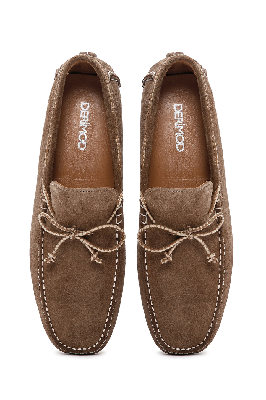 Erkek Vizon Süet Deri Casual Loafer