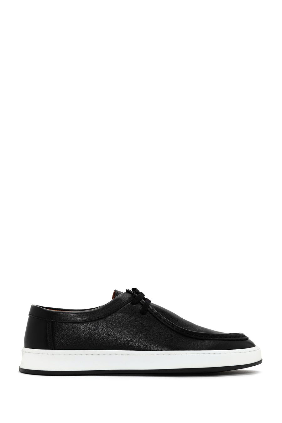 Men's Black Lace-up Leather Casual Shoes 24SFD632018 | Derimod