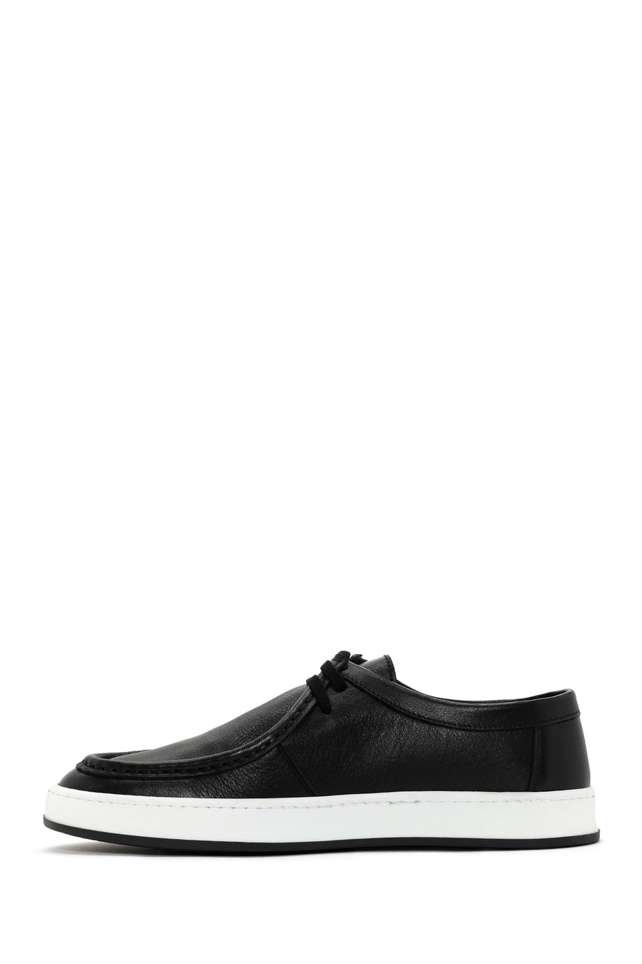 Men's Black Lace-up Leather Casual Shoes