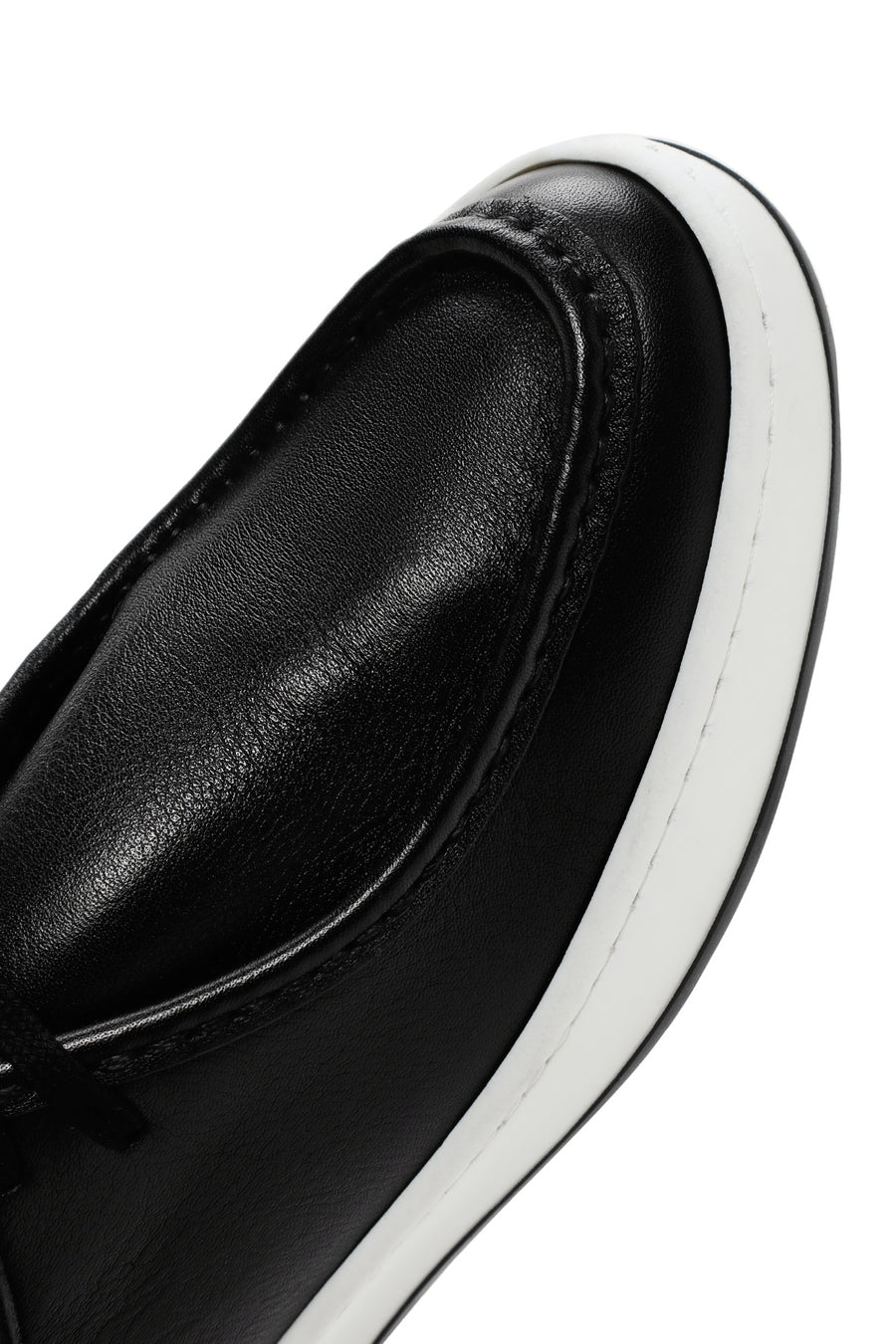 Men's Black Lace-up Leather Casual Shoes