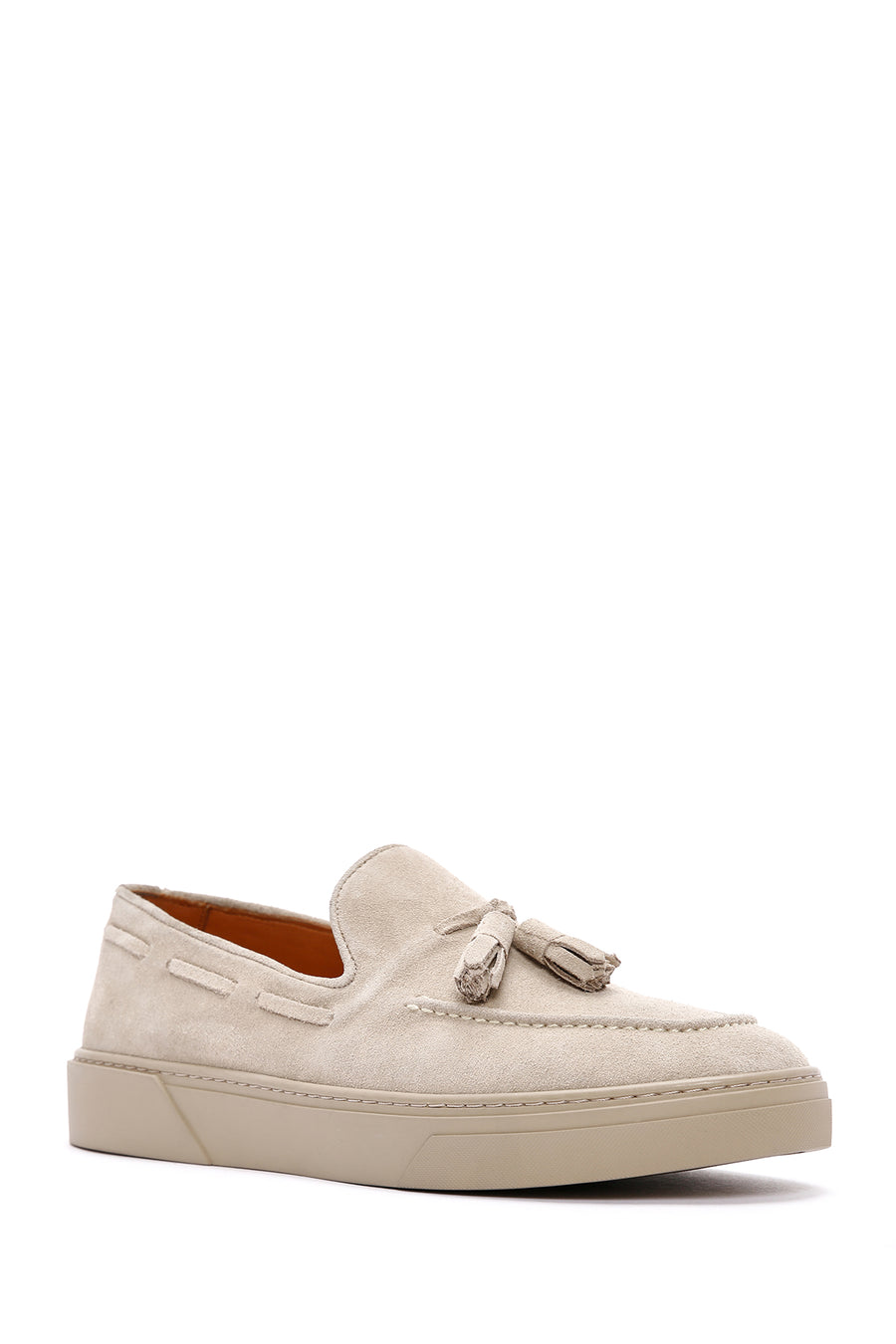 Derimod Fly Men's Beige Suede Leather Casual Loafer