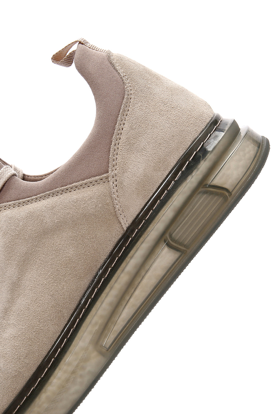 Men's Beige Lace-up Suede Leather Sneaker