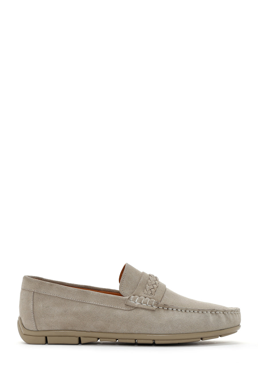Derimod Fly Men's Beige Suede Leather Casual Loafer 24SFD632310 | Derimod