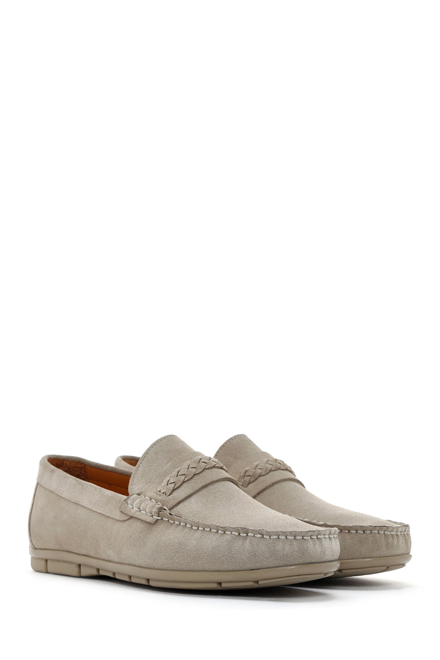 Derimod Fly Men's Beige Suede Leather Casual Loafer
