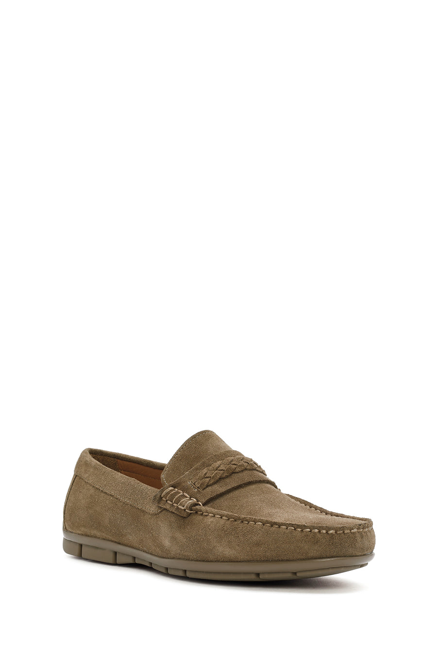 Derimod Fly Erkek Vizon Süet Deri Casual Loafer