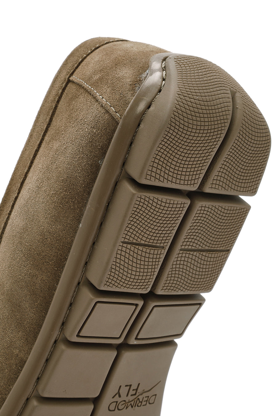 Derimod Fly Erkek Vizon Süet Deri Casual Loafer