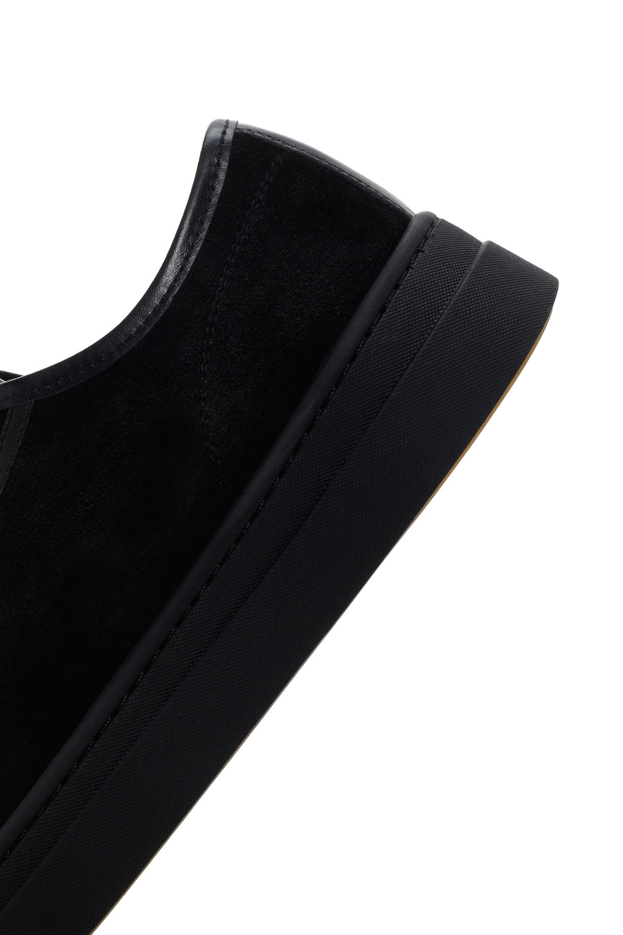 Erkek Siyah Bağcıklı Süet Deri Sneaker