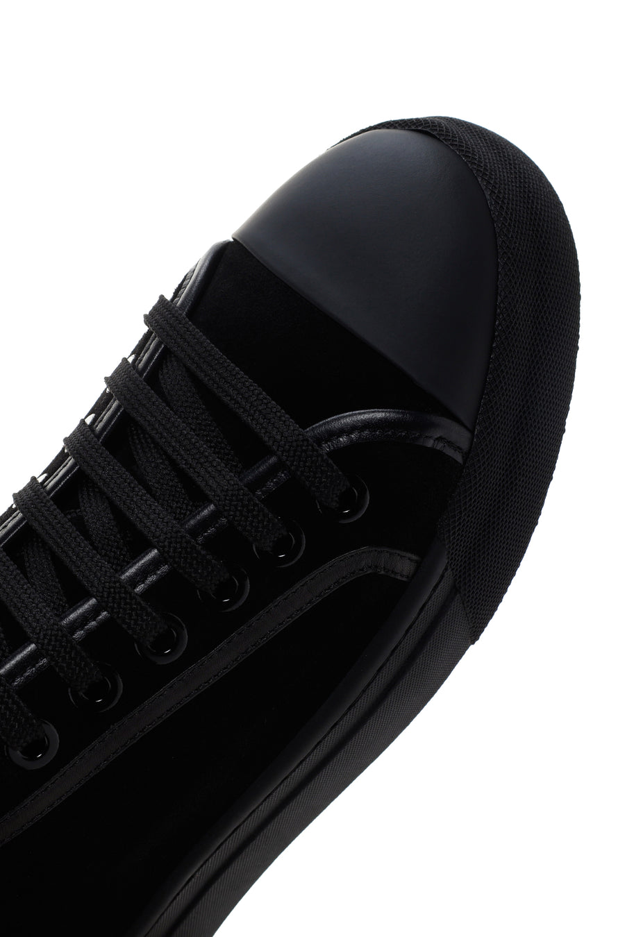 Erkek Siyah Bağcıklı Süet Deri Sneaker