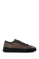 Men's Mink Lace-Up Suede Leather Sneaker | Derimod