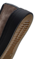 Men's Mink Lace-Up Suede Leather Sneaker | Derimod