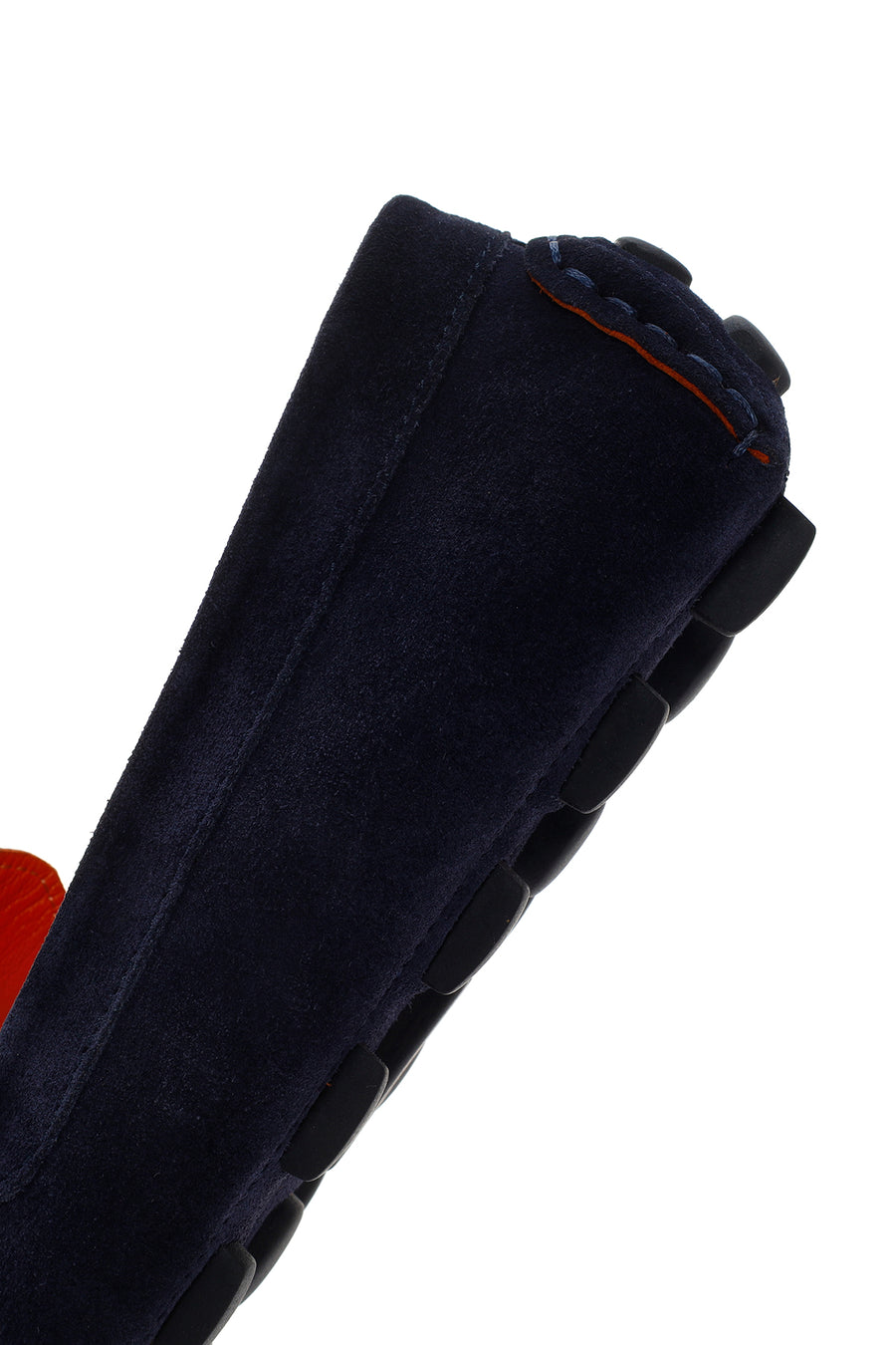 Erkek Lacivert Süet Deri Loafer