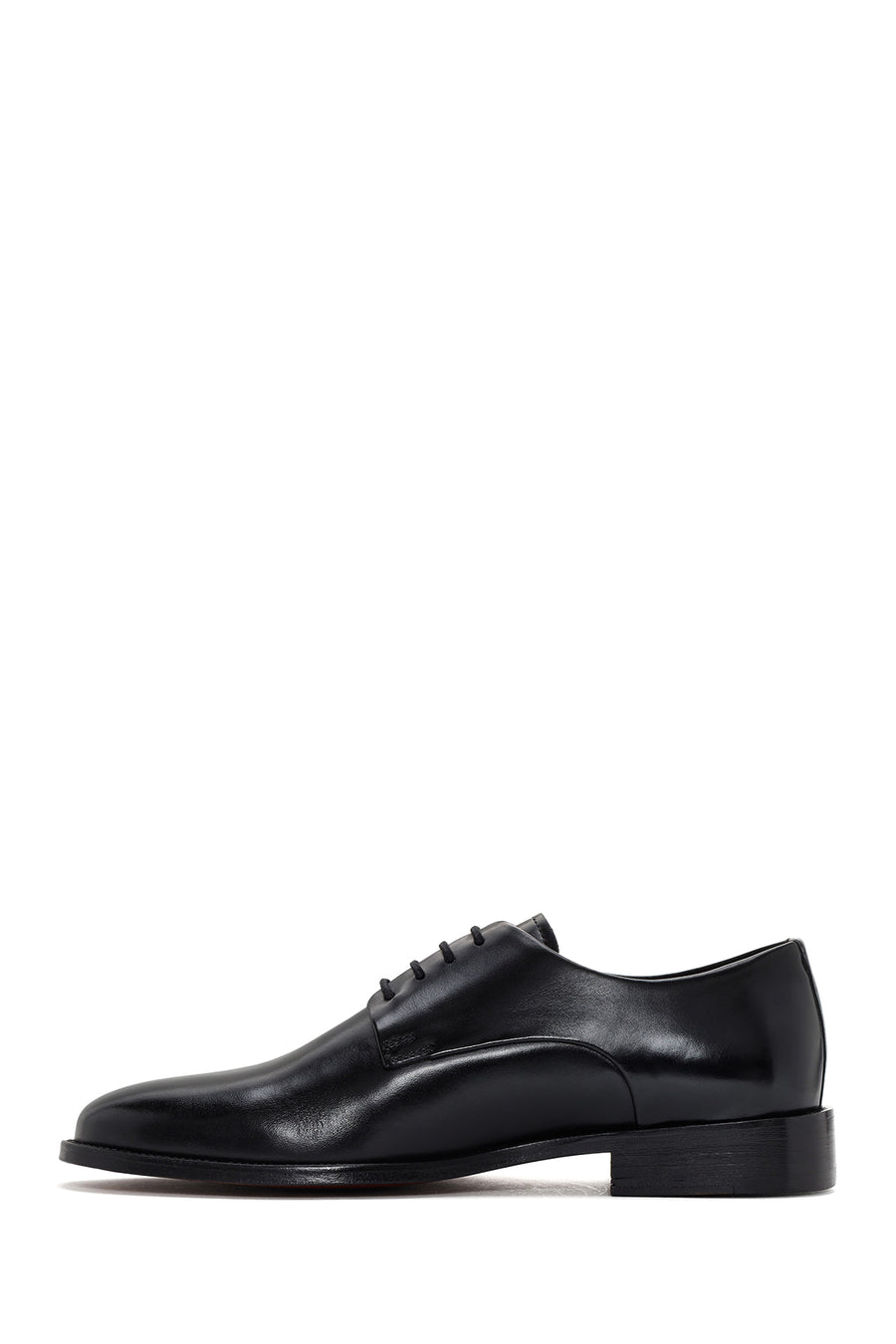 Men's Black Laced Leather Classic Shoes