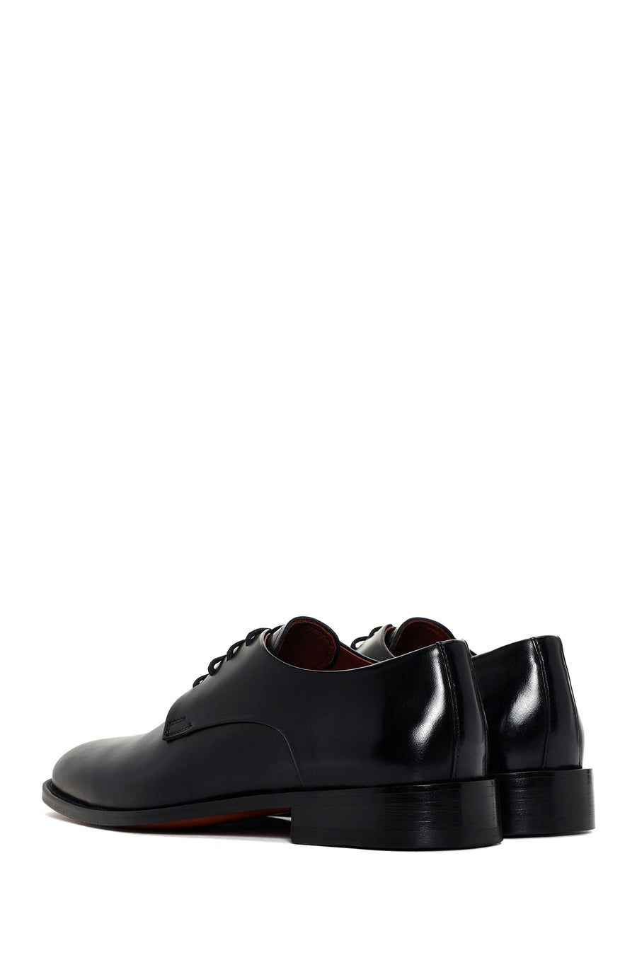 Men's Black Laced Leather Classic Shoes