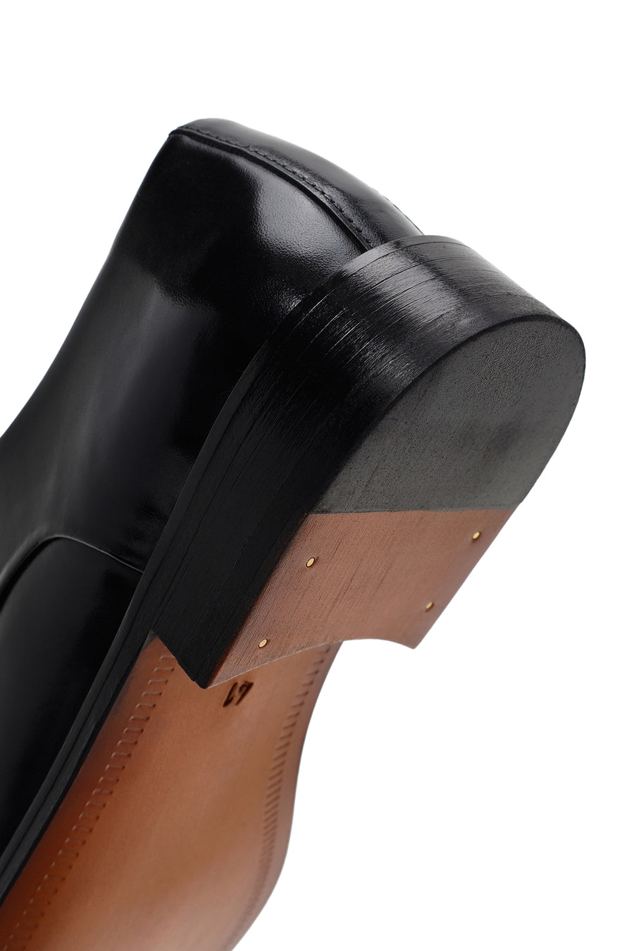 Men's Black Laced Leather Classic Shoes
