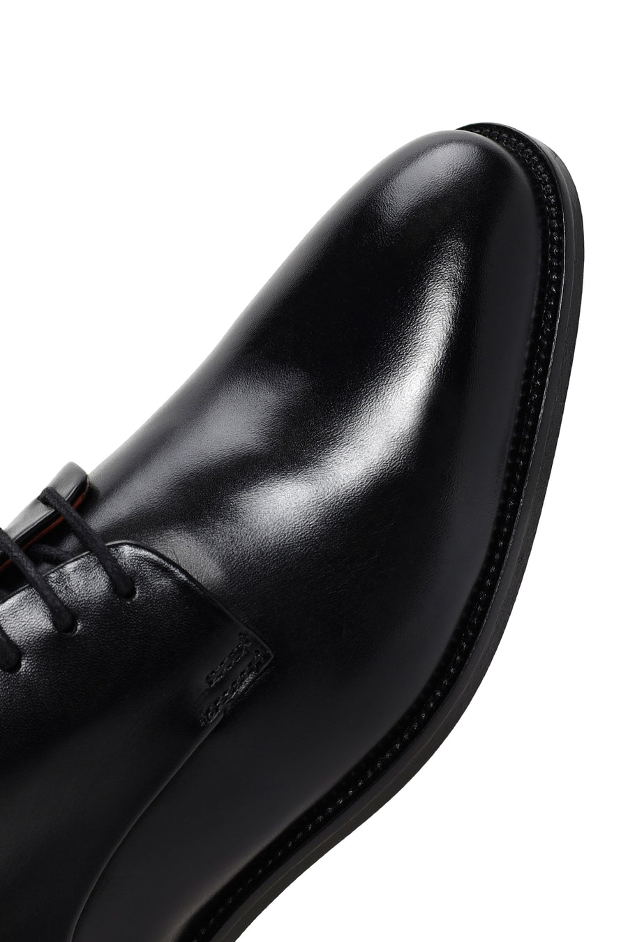 Men's Black Laced Leather Classic Shoes