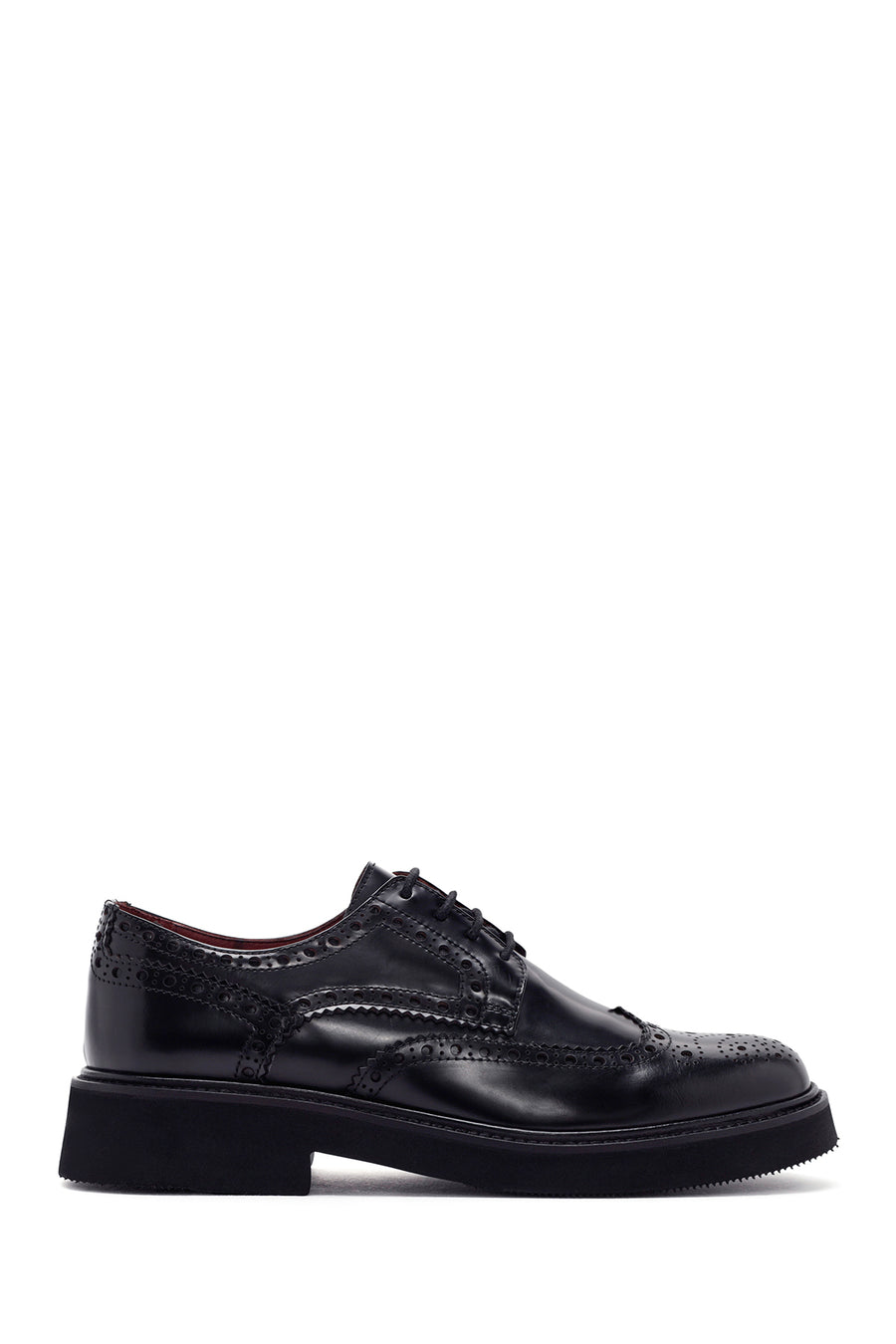 Men's Black Lace-Up Leather Casual Shoes 24SFD635222 | Derimod