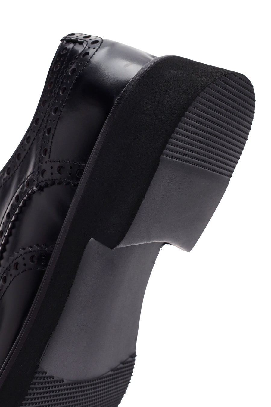Men's Black Lace-Up Leather Casual Shoes