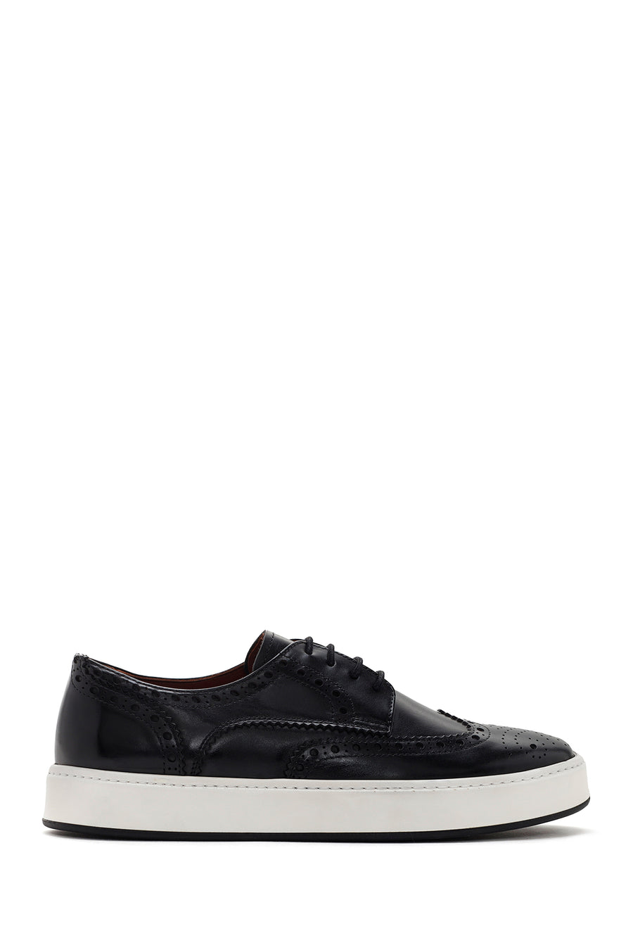 Men's Black Lace-up Leather Casual Shoes 24SFD635518 | Derimod