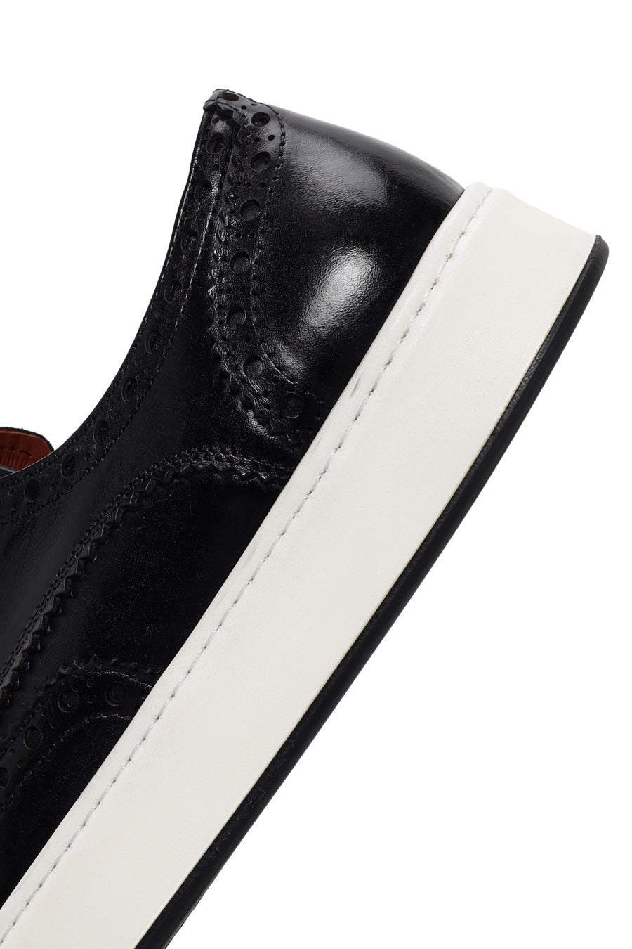Men's Black Lace-up Leather Casual Shoes