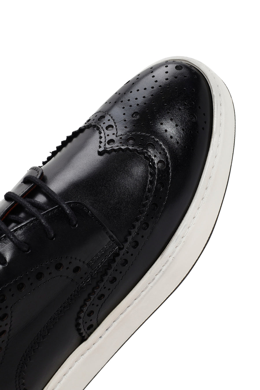 Men's Black Lace-up Leather Casual Shoes