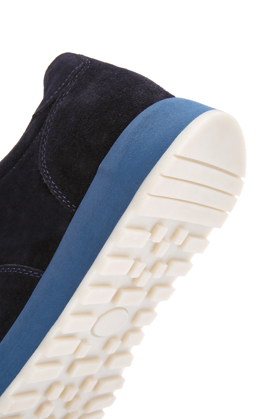 Erkek Lacivert Bağcıklı Süet Deri Casual Sneaker