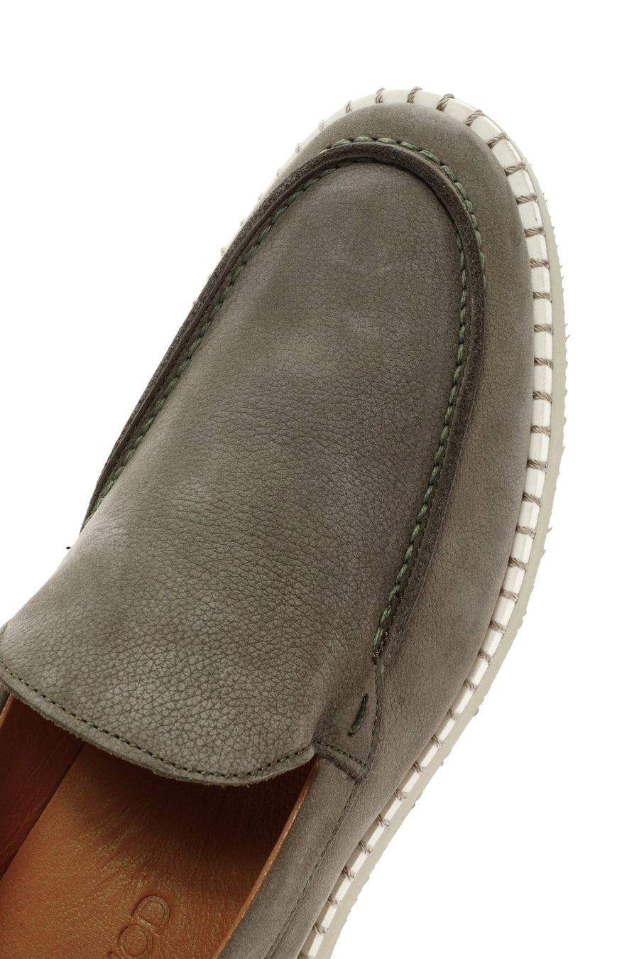 Erkek Yeşil Nubuk Deri Casual Loafer