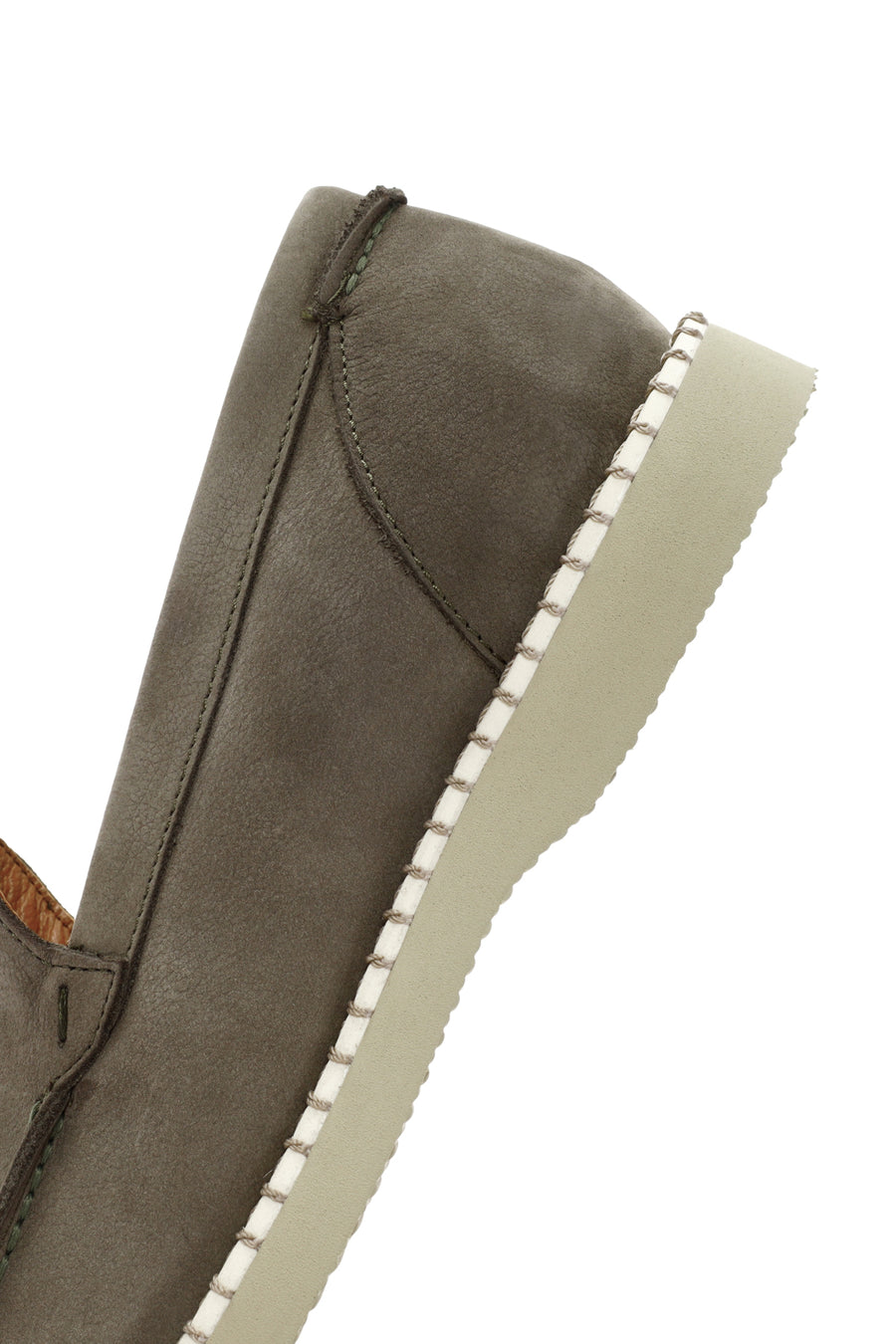 Erkek Yeşil Nubuk Deri Casual Loafer