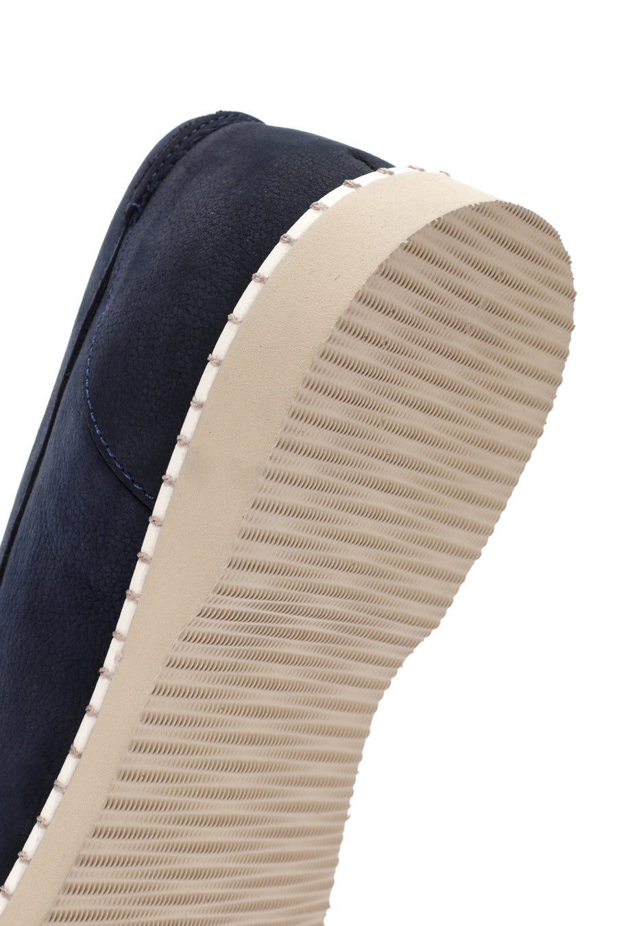 Men's Navy Blue Nubuck Leather Casual Loafer