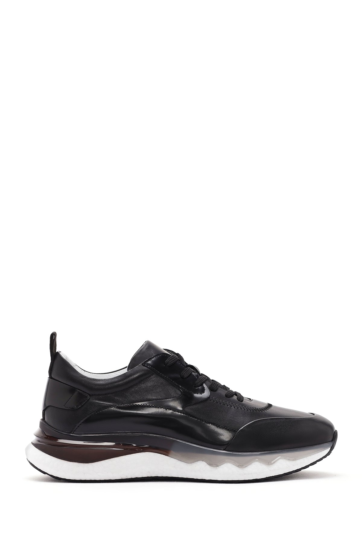 Men's Black Lace-up Leather Sneaker 24SFD636218 | Derimod